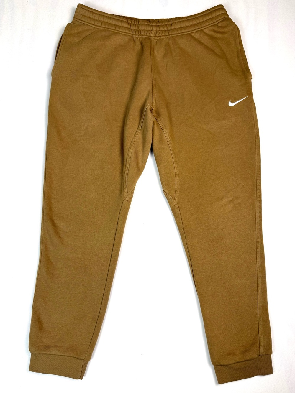 Nike Club Fleece Men’s Large Brown Tapered Jogger Sweatpants Athletic Pants
